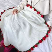 Crochet Bouquet Blanket - Red Roses - product image 4