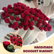Crochet Bouquet Blanket - Red Roses - product image 3
