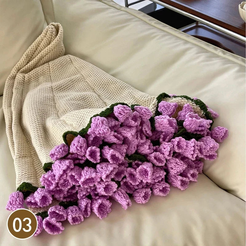 Crochet Bouquet Blanket - Floral Collection - product image 6